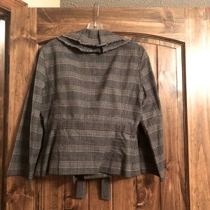 Loft Blazer with stylish fringe collar